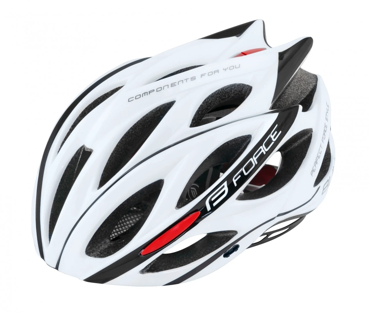 1. Casca Force Bull Alb/Negru