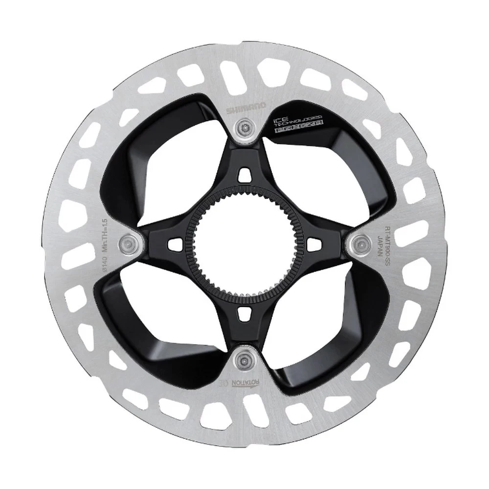 1. Disc frana SHIMANO XTR RT-MT900 140 mm Caneluri Interne Center Lock Ice Technologies Freeza