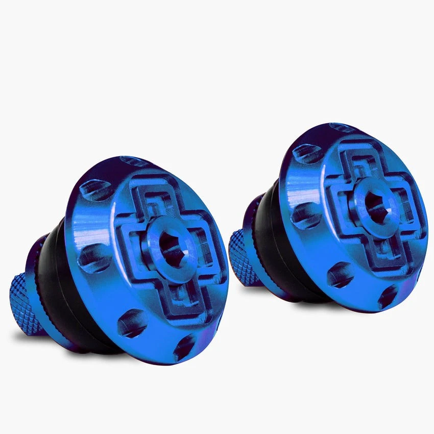 1. Dopuri de ghidon Muc-Off Disco Bar End Plugs Albastru