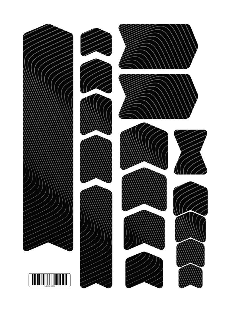 1. Kit stickere adezive protectie cadru Flow Lines Basic Kit V1 Black