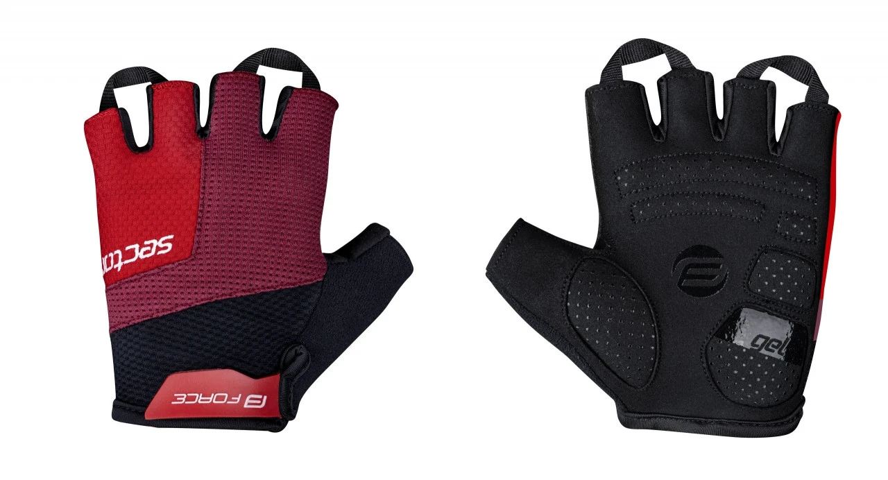 1. Manusi Force Sector gel negru/rosu