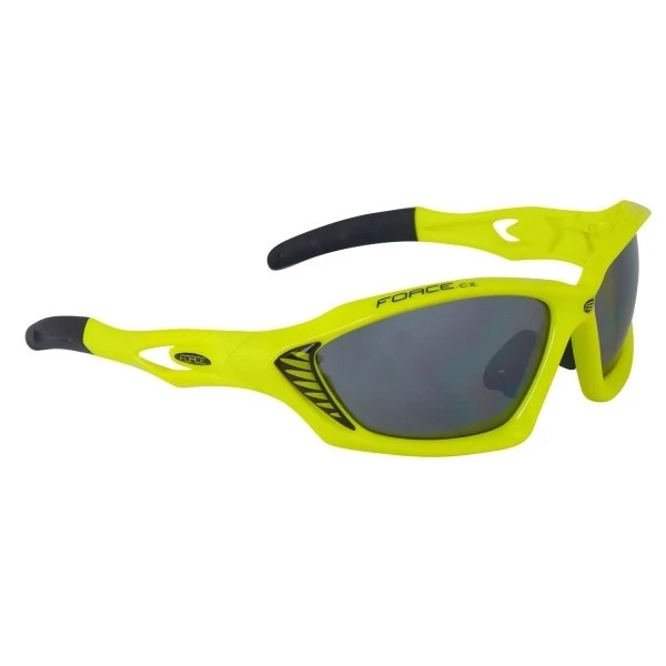 1. Ochelari sport Force Max galben fluo