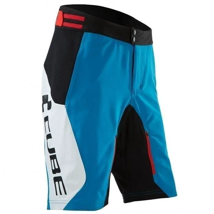 1. Pantaloni Cube Teamline Alb/Albastru/Rosu L