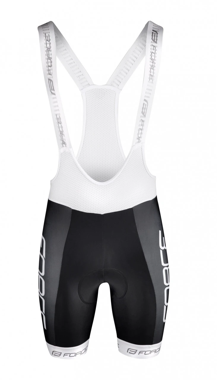 2. Pantaloni scurti cu bazon si bretele Force Team18 Negru/Alb