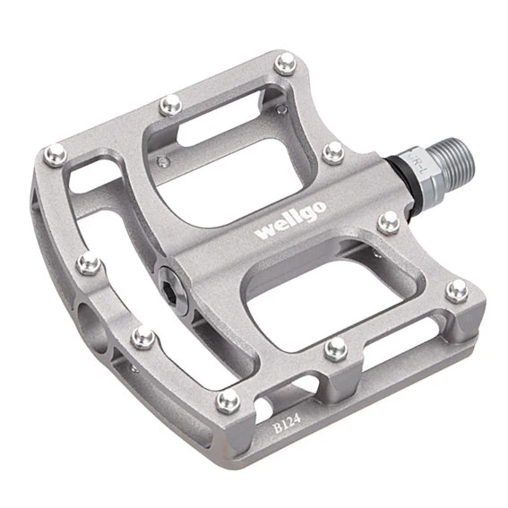 1. Pedale Wellgo B124 Gri Anodizat