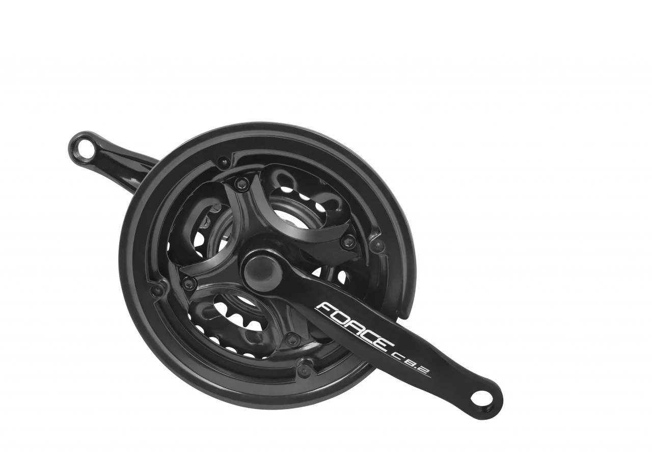 1. Pedalier Force C8.2 42/34/24T 152mm negru