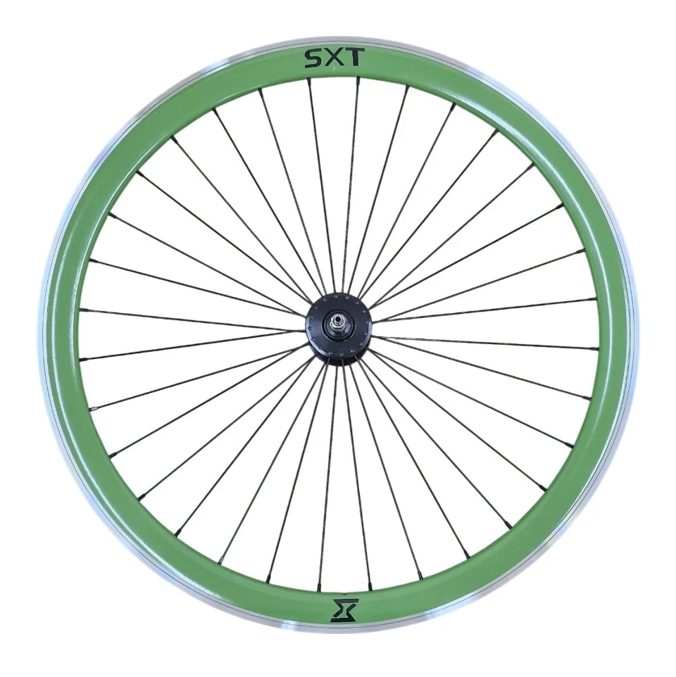1. Roata Fata Single Speed/Fixie SXT 700-32H 40 mm Verde