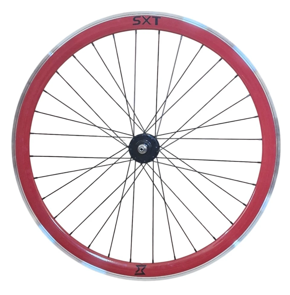 1. Roata Spate Single Speed/Fixie SXT 700-32H 40 mm Rosu