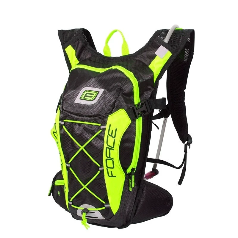 1. Rucsac Force Aron Pro Plus 10L+2L Negru/Fluo