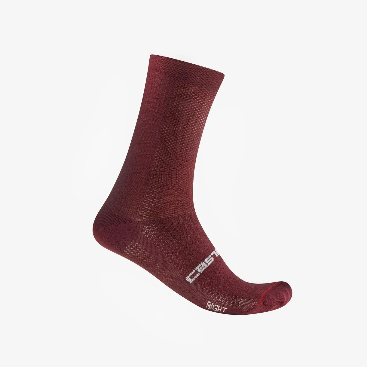 1. Sosete Castelli Espresso 18, unisex, visiniu inchis, XXL, 44-47