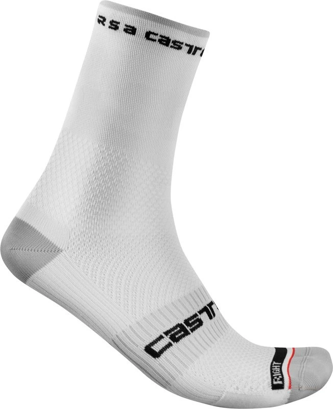 1. Sosete Castelli Rosso Corsa PRO 15 Alb