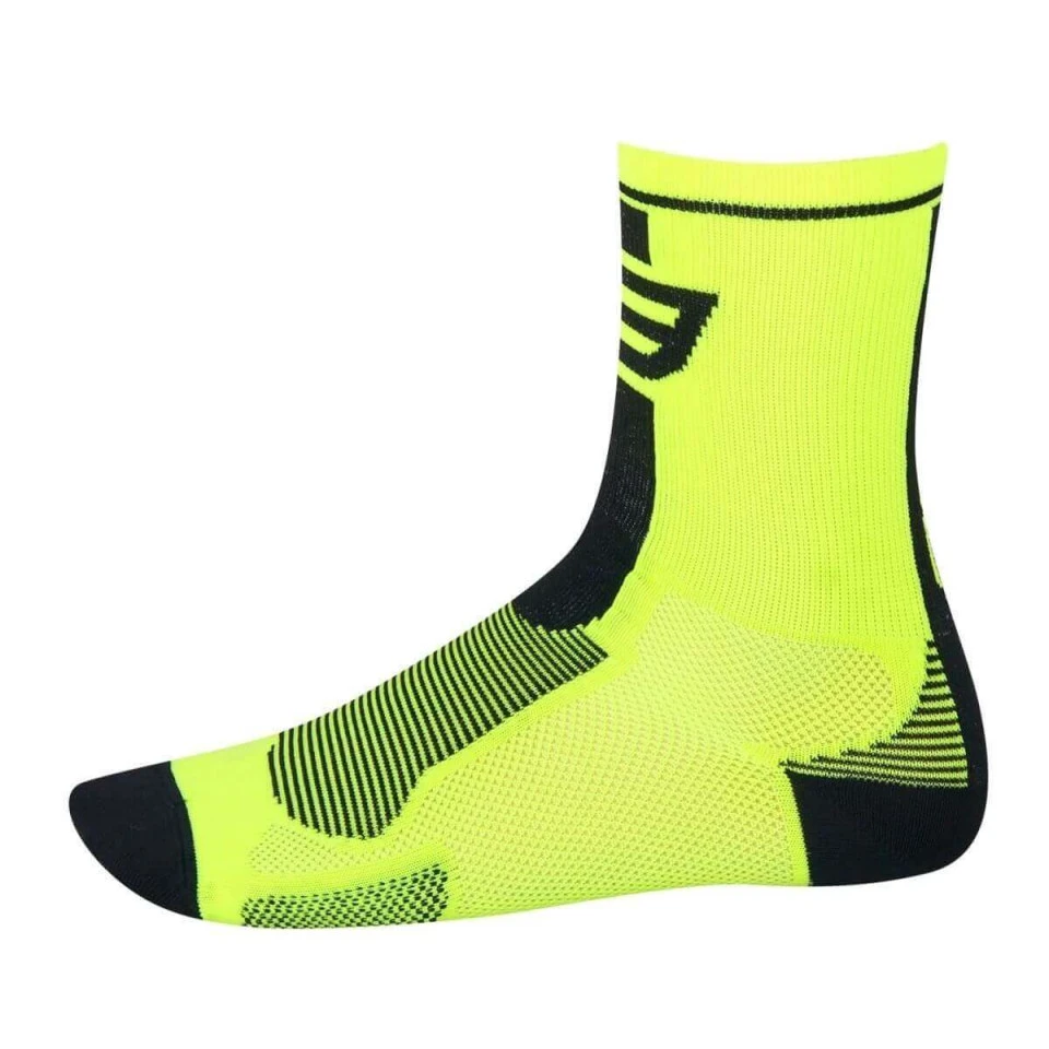 1. Sosete FORCE Long Fluo-Negru L-XL