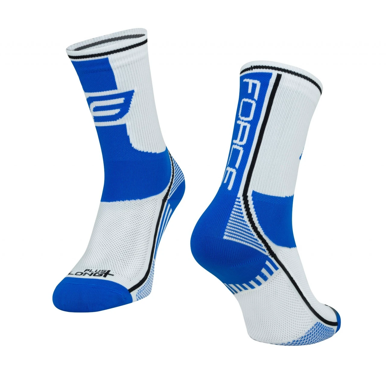 1. Sosete Force Long Plus albastru/negru/alb S-M
