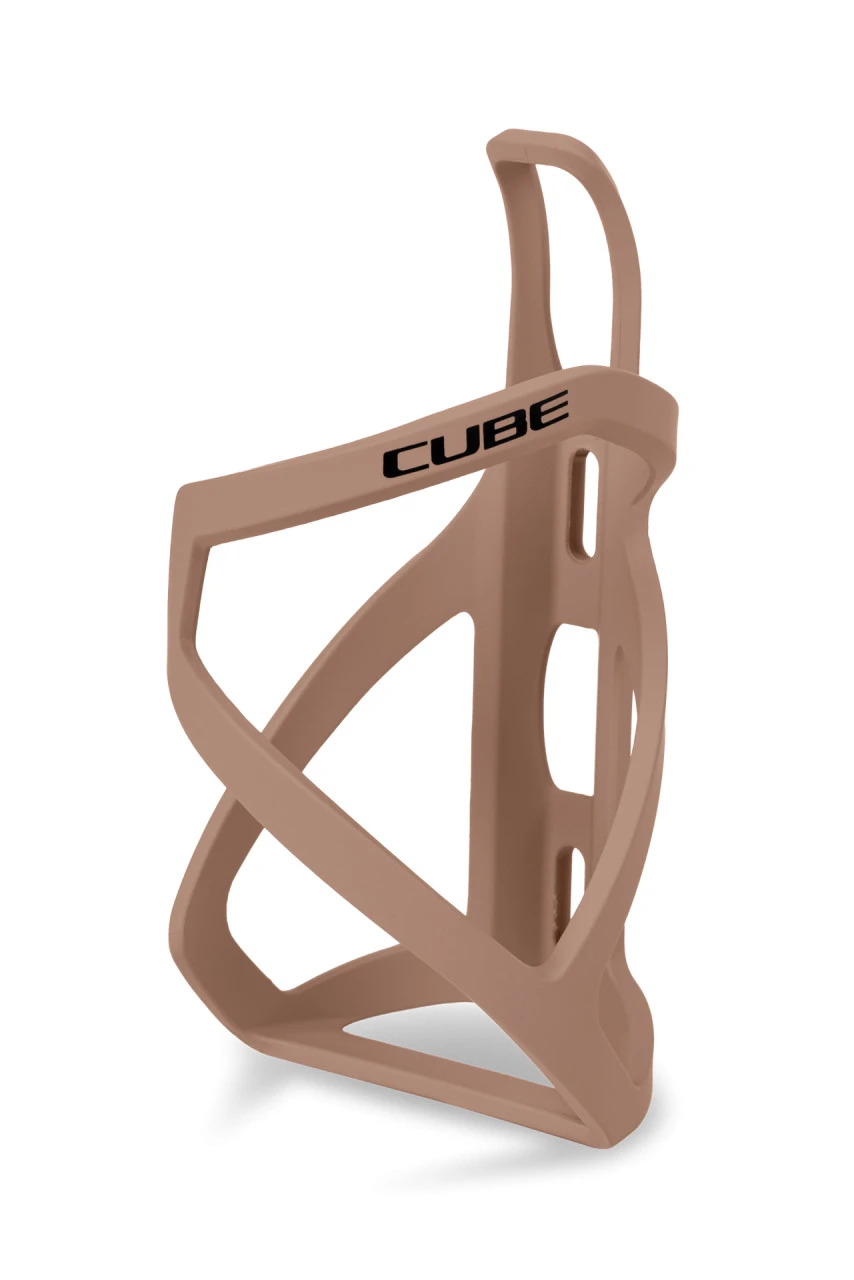 1. SUPORT BIDON CUBE HPP LEFT-HAND SIDECAGE Chorme Rose-Negru Lucios