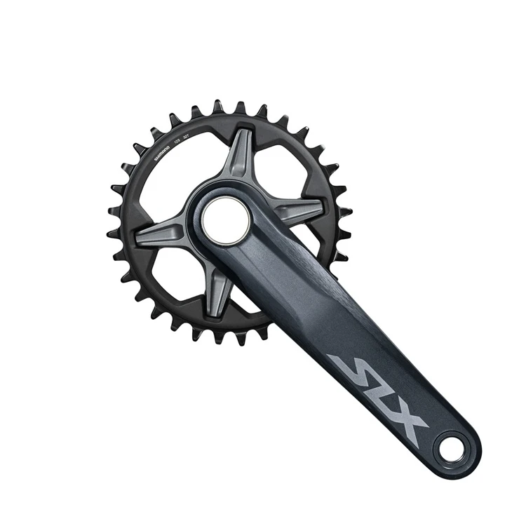 2. Angrenaj de bicicleta Shimano SLX FC-M7100 brat 175mm negru 12 vit