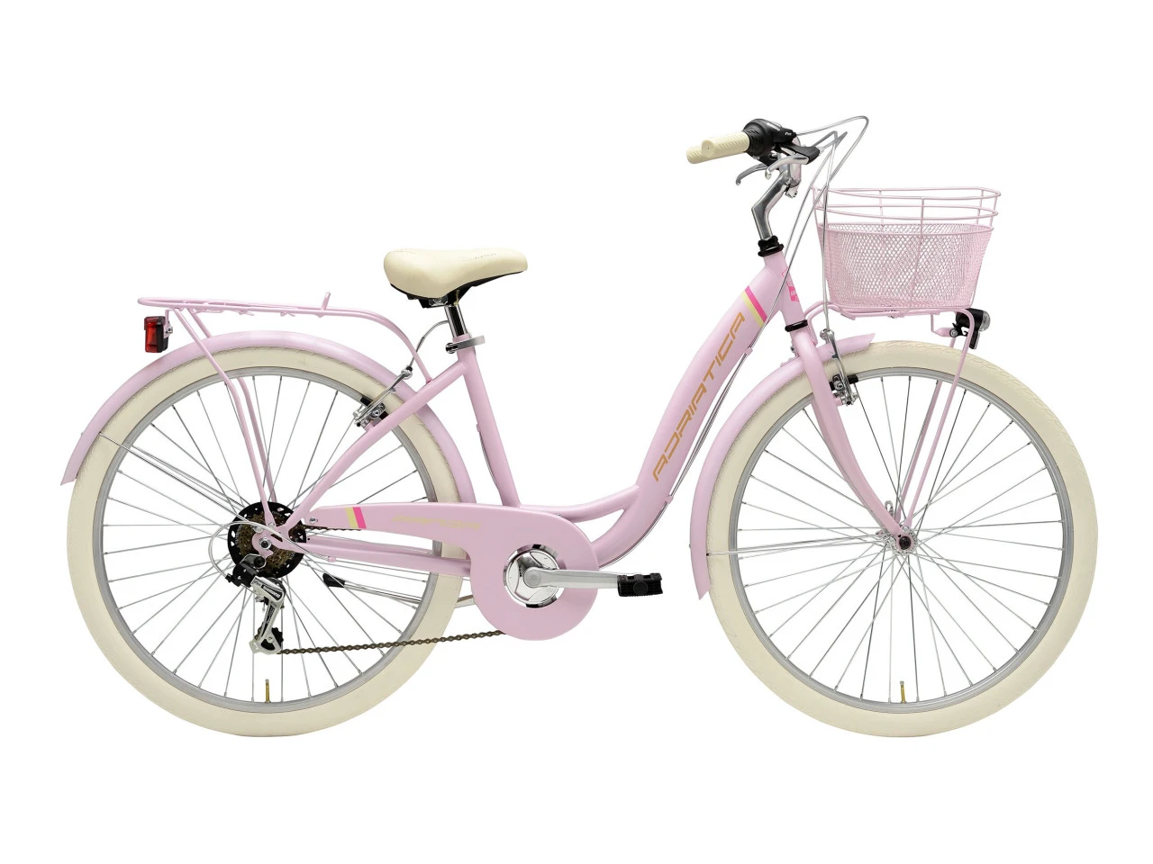 1. Bicicleta Adriatica Panda 26 Lady 6V Roz 42 cm