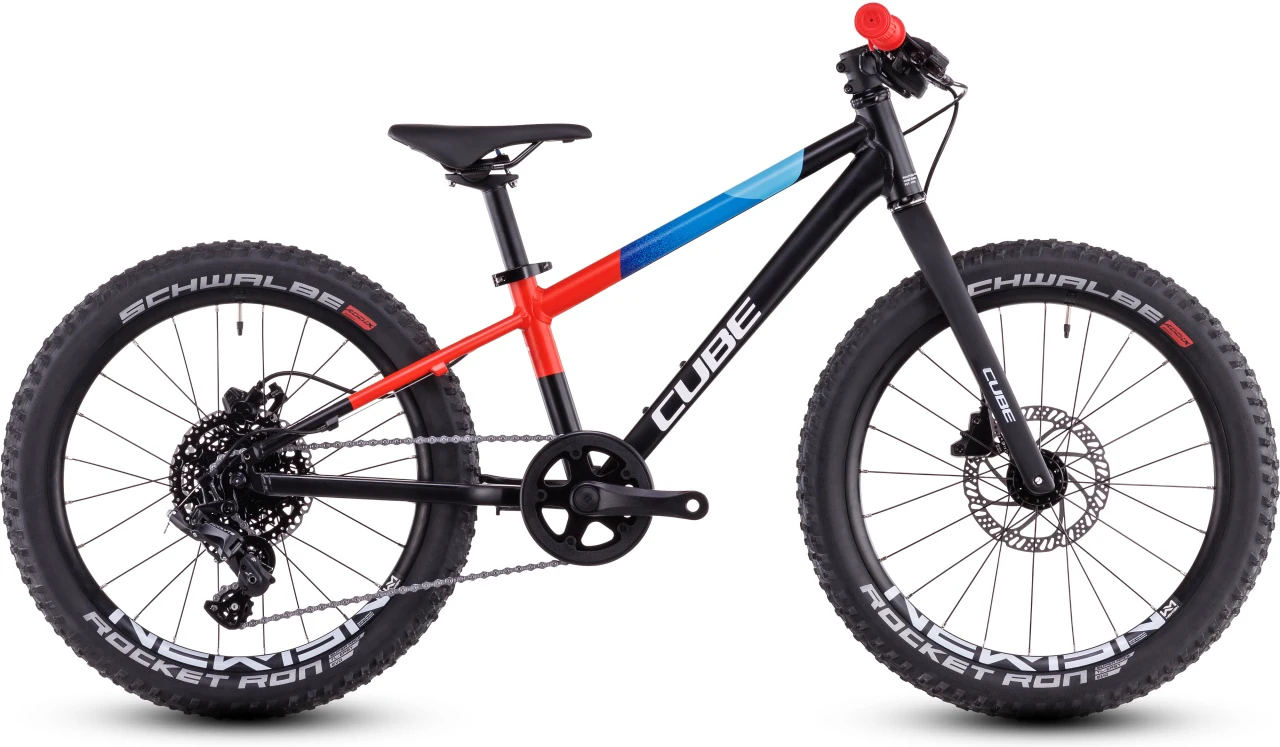1. Bicicleta Copii CUBE Reaction 200 Pro black´n´blue´n´red
