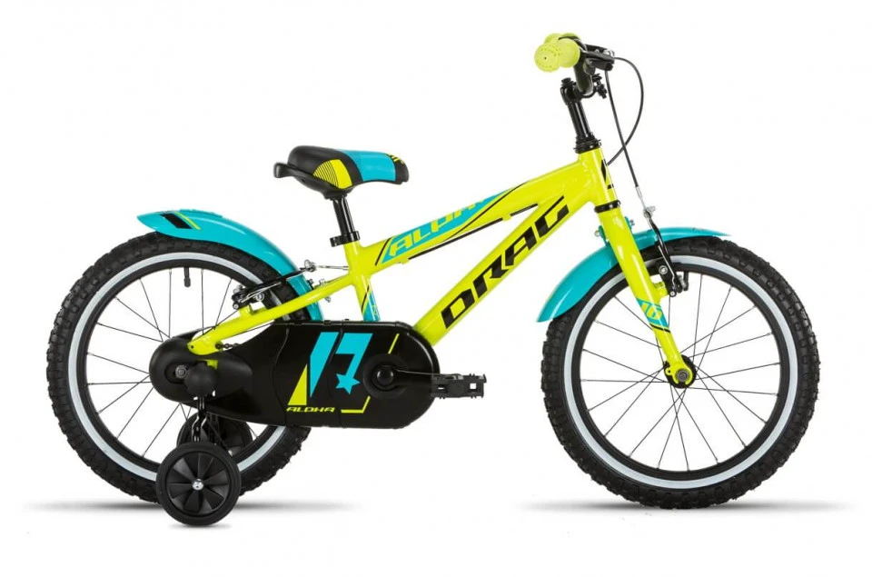 1. Bicicleta copii DRAG Alpha 16" Verde Neon