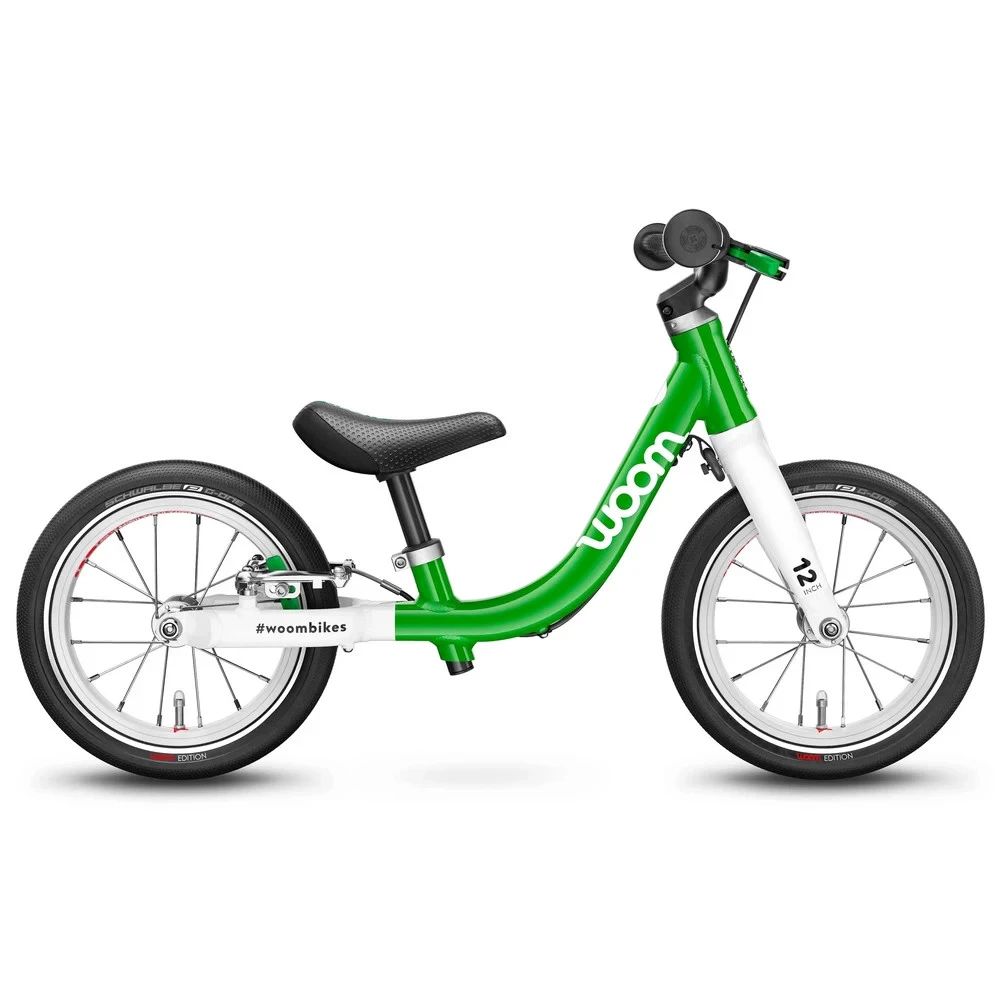 1. Bicicleta copii WOOM 1 fara pedale Verde