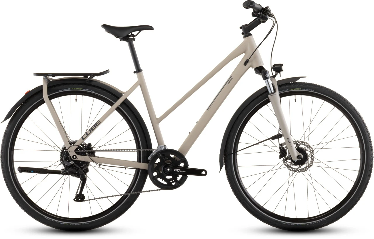 1. BICICLETA CUBE KATHMANDU ONE TRAPEZE OATGREY GREY