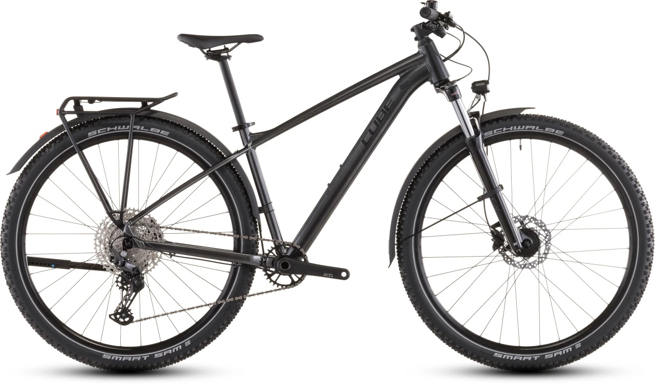 1. BICICLETA MTB Hardtail CUBE AIM SLX FE SLATEBLACK BLACK