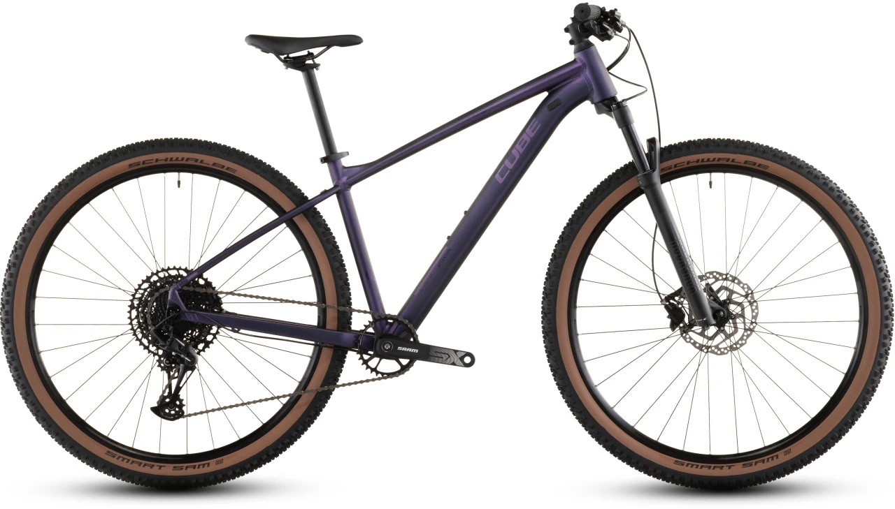 3. BICICLETA MTB Hardtail CUBE ATTENTION SLX PURPLEGALAXY BLACK