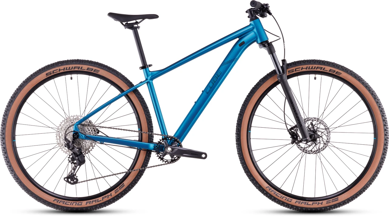 1. Bicicleta MTB Hardtail CUBE Reaction Pro metallicteal´n´holo