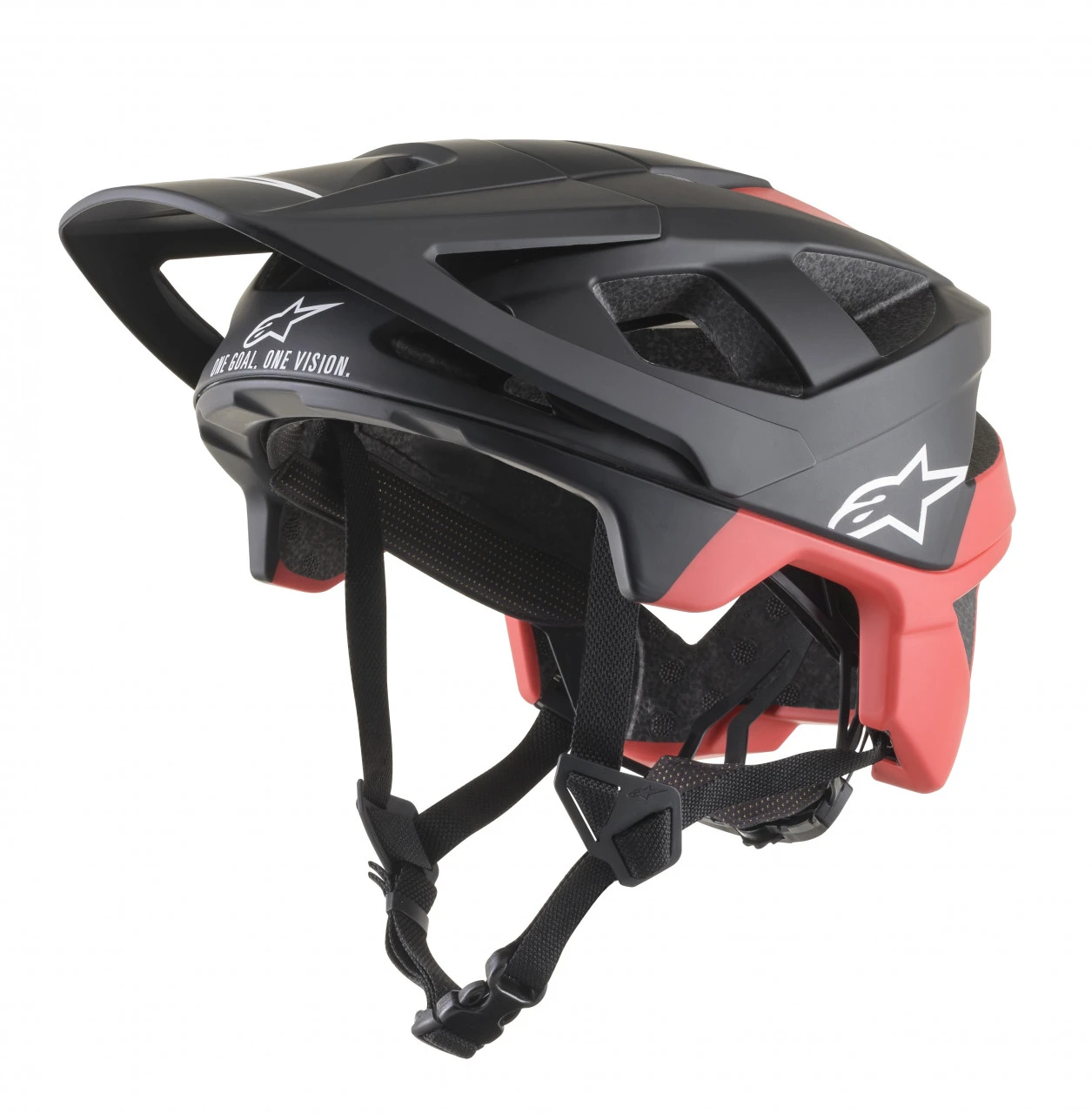 1. Casca Alpinestars Vector Pro Atom Negru/Rosu mat