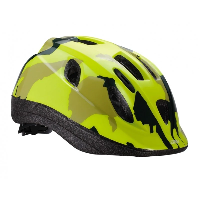 1. Casca copii BBB BHE-3733 camouflage galben neon M