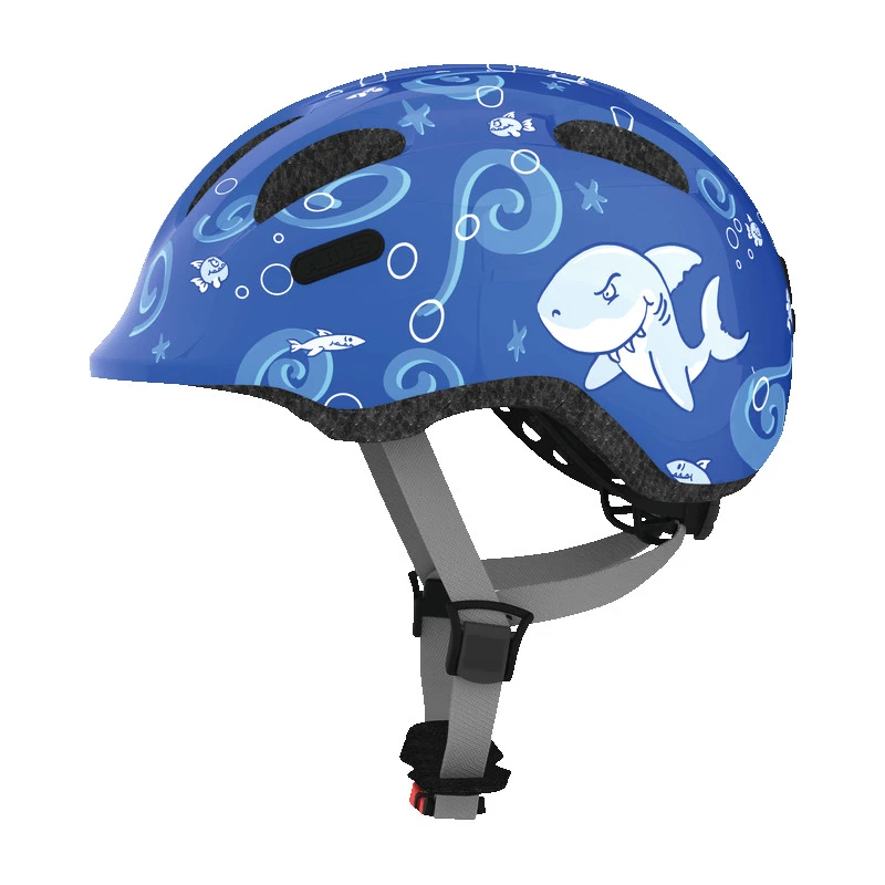1. Casca de bicicletă ABUS Smiley 2.0 pentru copii, Blue Sharky