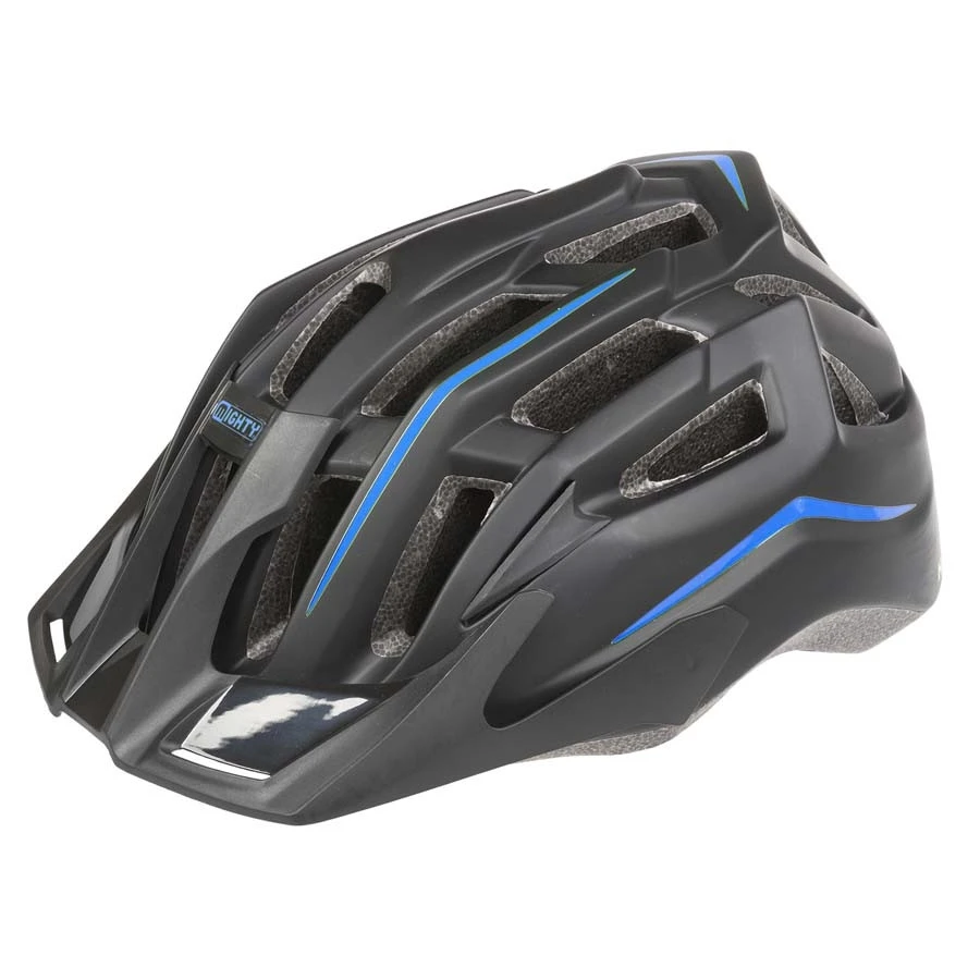 1. Casca Mighty Black Hawk L 58-62 negru/albastru