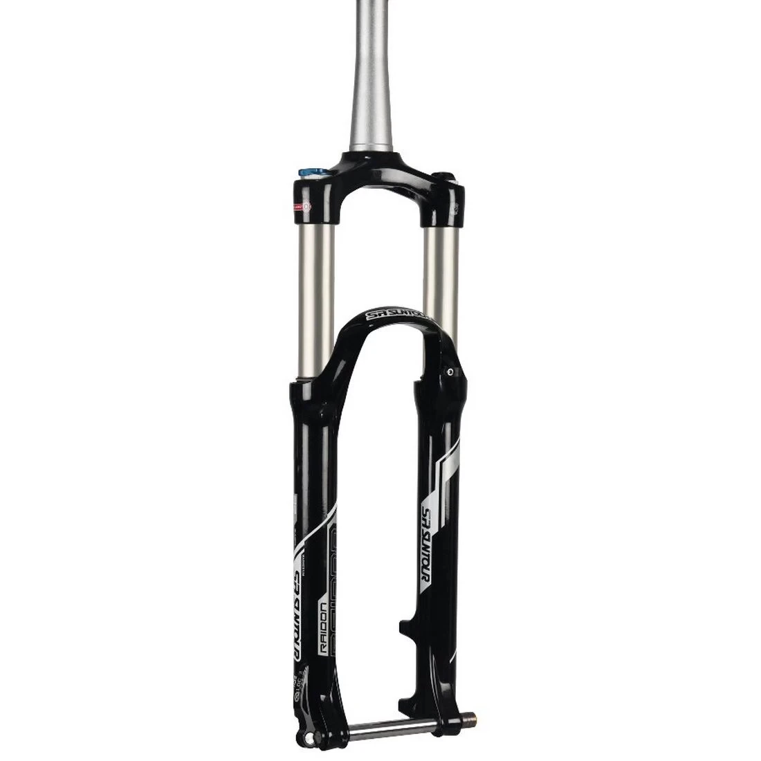 4. Furca SR Suntour Raidon-XC RLR DS 26" Fork AIR 100 mm 1 1/8 Inch QR Gat Taiat