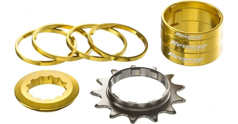 1. Kit single speed Reverse 13T auriu