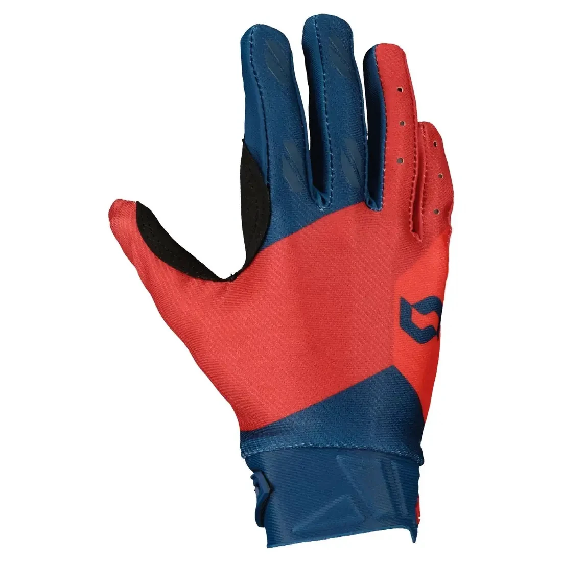 1. Manusi copii SCOTT Evo Track Junior Dark Blue-Neon Red