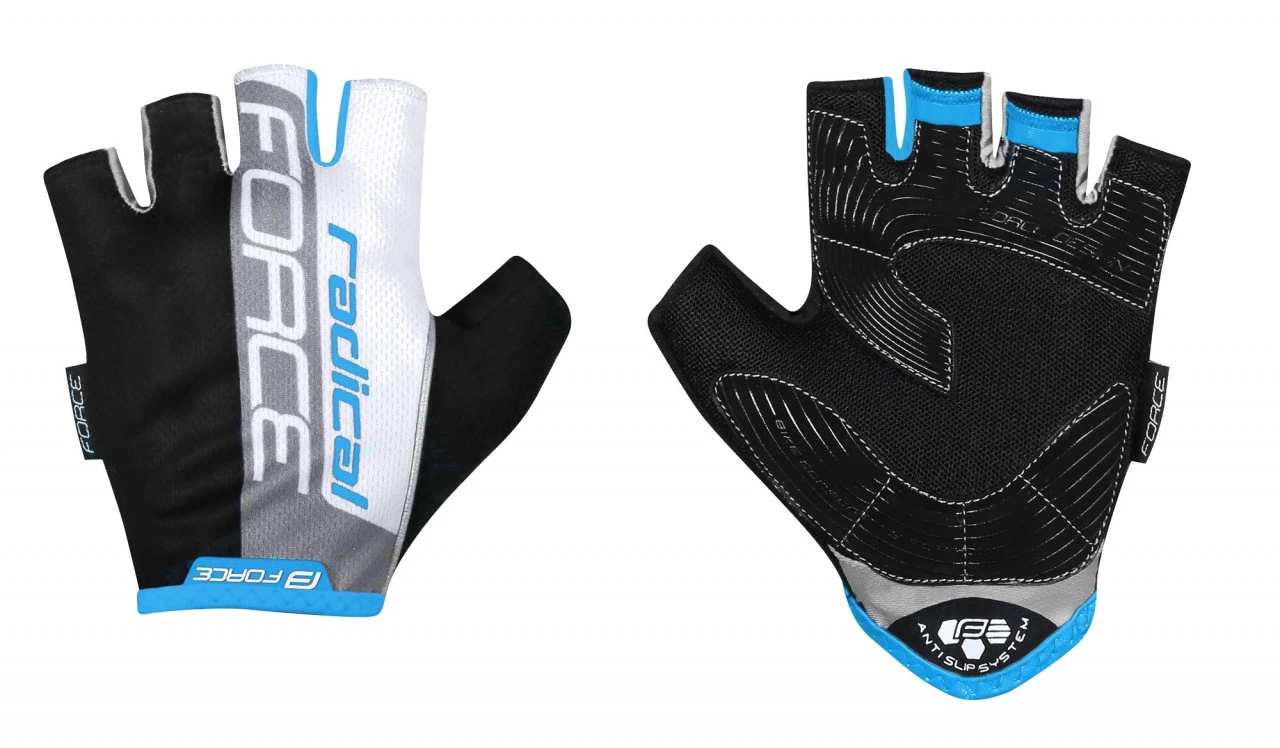 1. Manusi Force Radical negru/alb/albastru