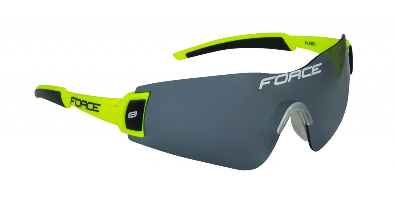 1. Ochelari Force Flash fluo/negru lentila negru laser