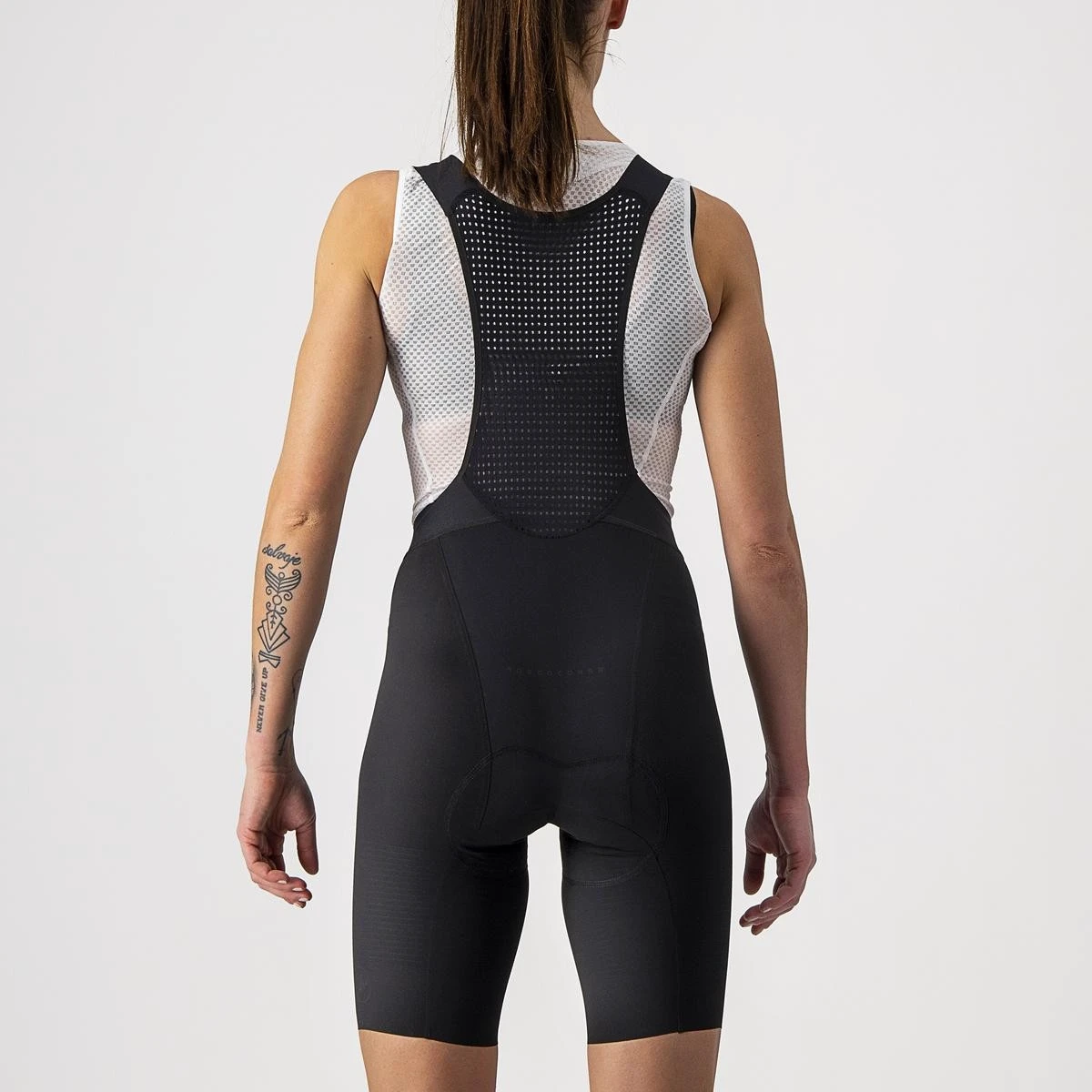 4. Pantaloni scurti cu bretele Castelli Premio Black W de dama Negru