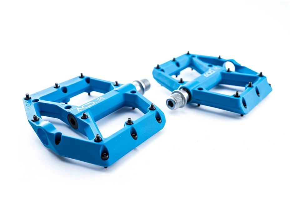 1. Pedale cu platforma CUBE Acid Flat C1-IB blue