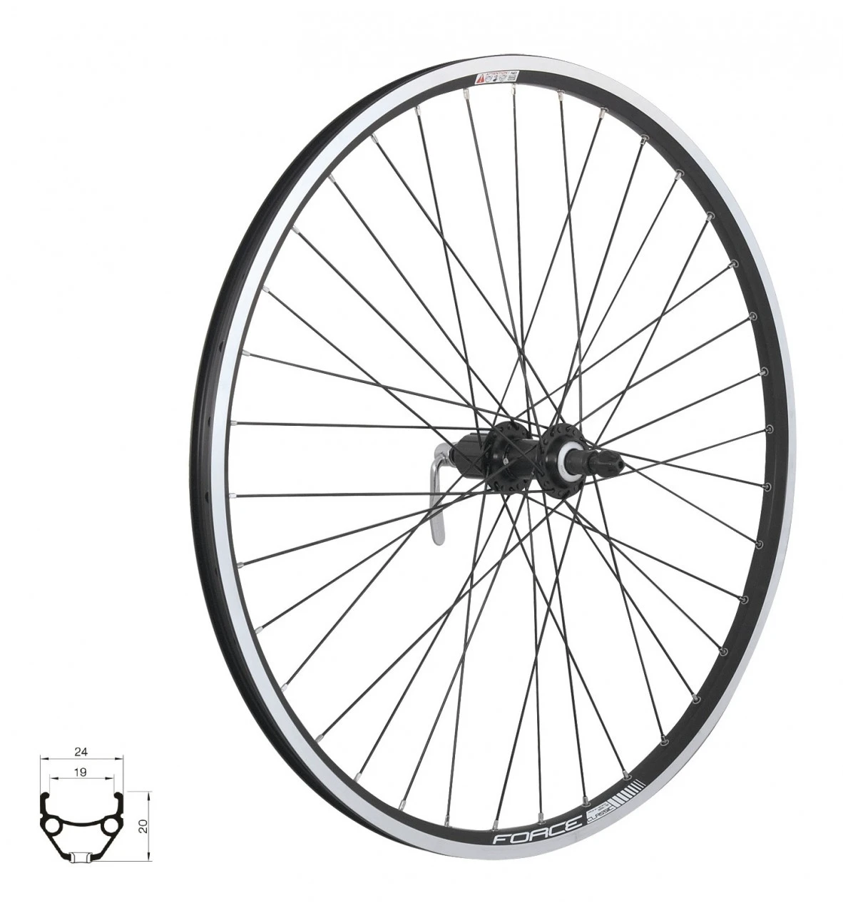 1. Roata spate 28 Force Classic 622x19