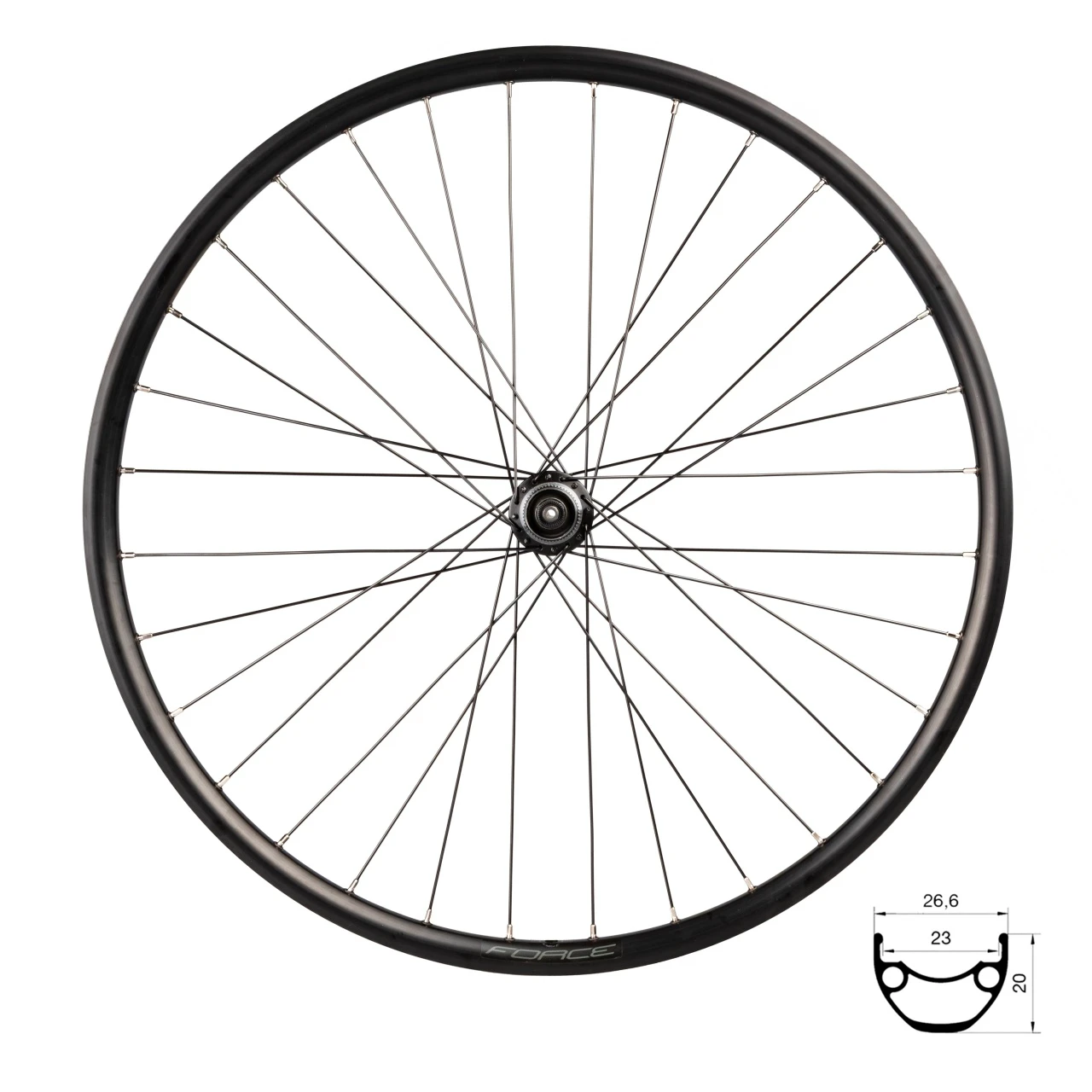 1. Roata Spate Force Basic Disc 584x23 TX505-CL 32H