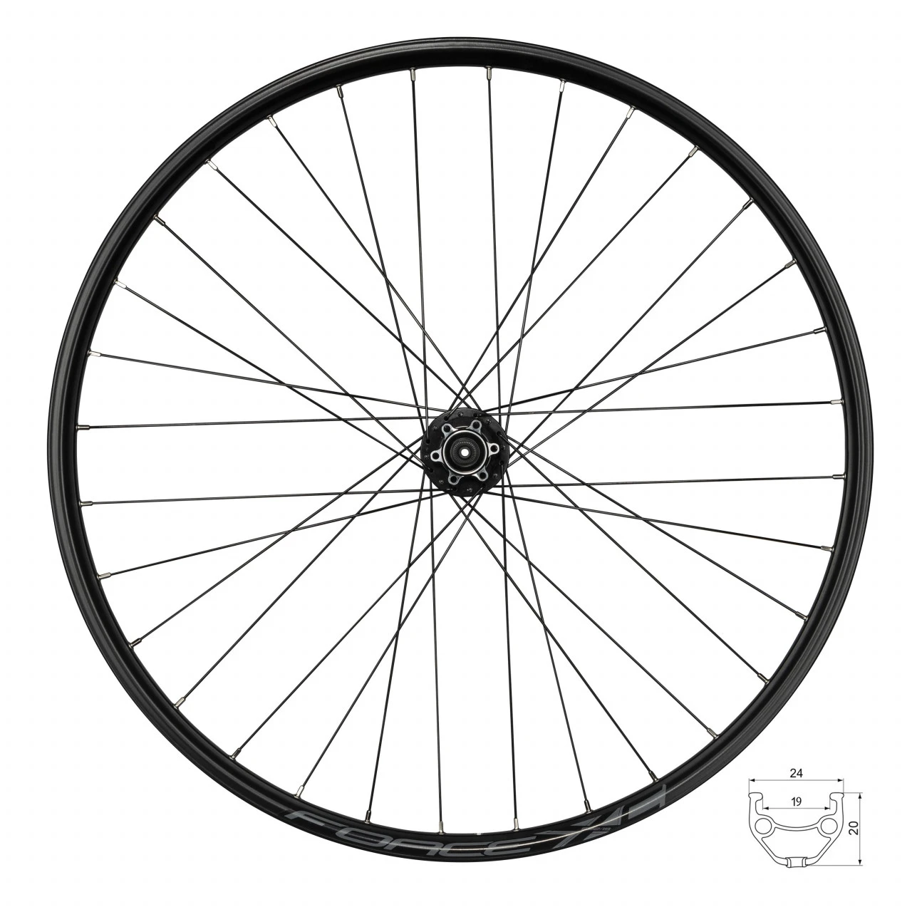 1. Roata Spate Force XC Disc 622x19 32H