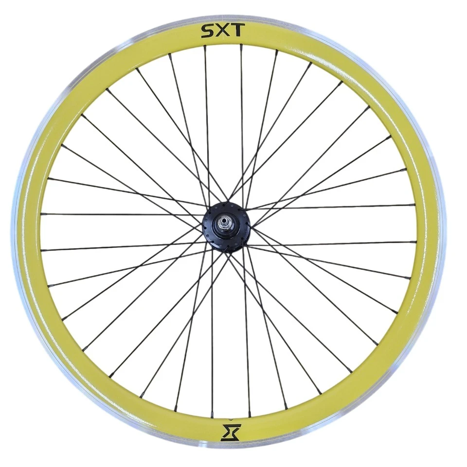 1. Roata Spate Single Speed/Fixie SXT 700-32H 40 mm Galben