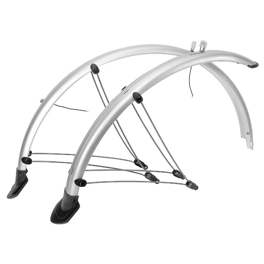 1. Set Aparatori Noroi Flexibile M-WAVE 26" 60 mm Silver