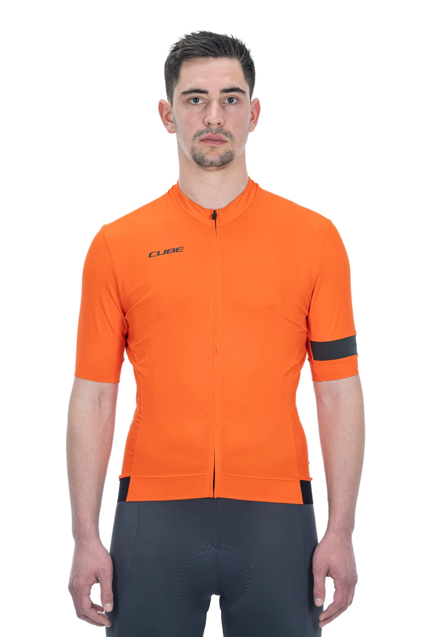 2. Tricou Ciclism CUBE Blackline Jersey Flash S/S Orange