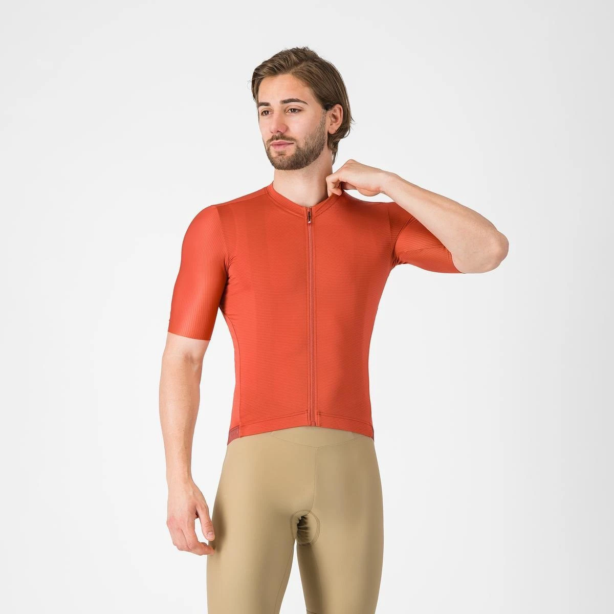 1. Tricou cu maneca scurta Castelli Espresso 2, pentru barbati, paprika XL