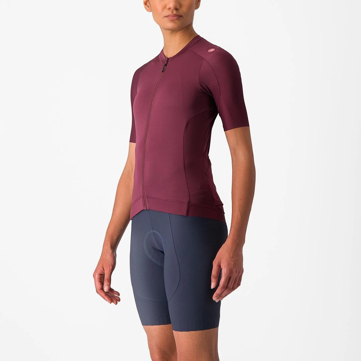 3. Tricou cu maneca scurta Castelli Espresso W, de dama, Visiniu, M