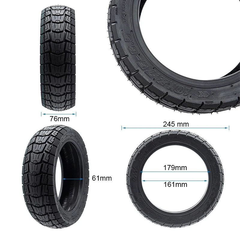 2. Anvelopa tubeless Offroad trotineta Ewheel 10x2.75-6.5