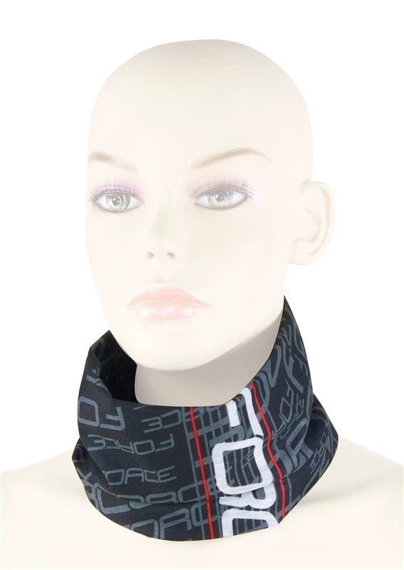 1. Bandana FORCE multifunctionala pentru vara negru/alb