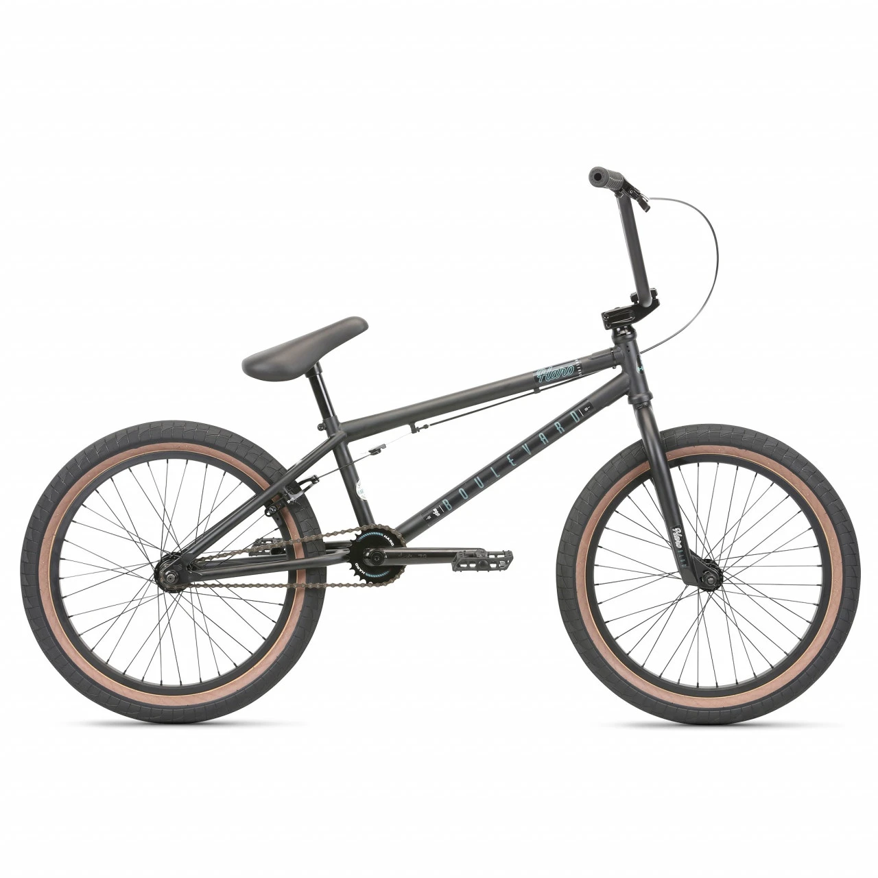 1. Bicicleta BMX Haro Boulevard 20 Negru Mat