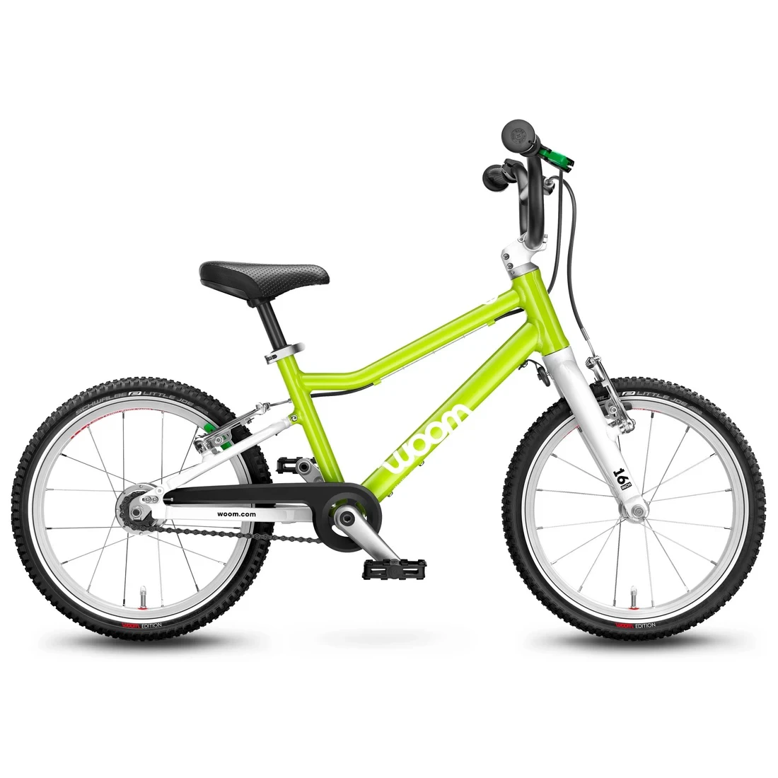 1. Bicicleta copii WOOM 3 Automagic Lizard Lime